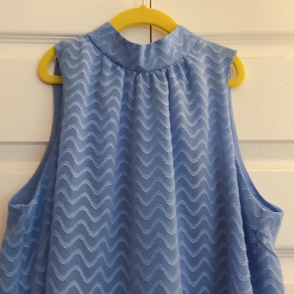 Anthropologie Maeve periwinkle blue Sz S sleeveless flowy blouse - Picture 2 of 5